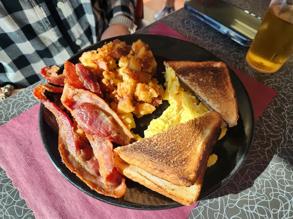 Eggs Bacon Home Fries Toast
